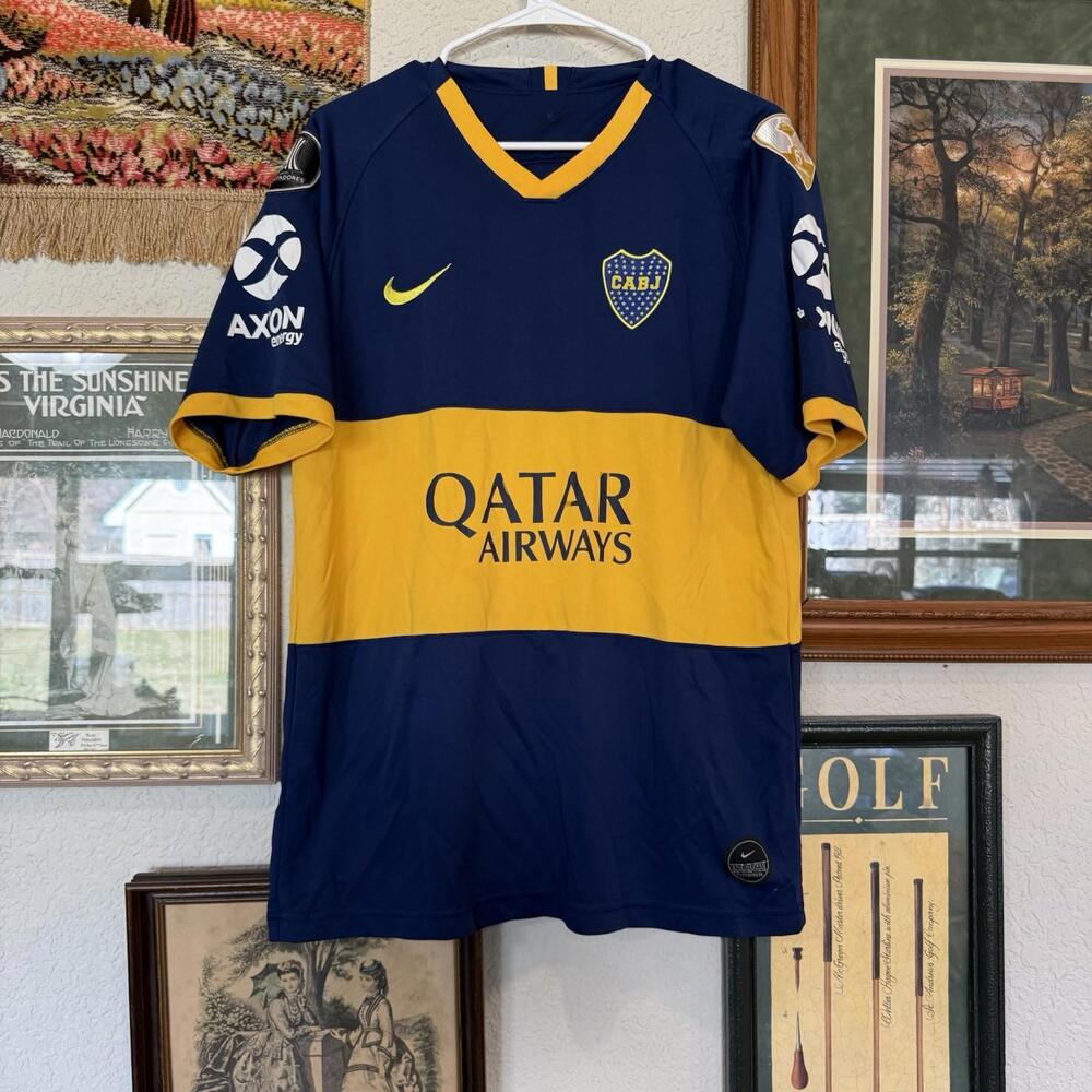 2018 NIKE DRI FIT BOCA JUNIORS‎ AUTHENTIC SOCCER JERSEY IN SIZE MENS XL